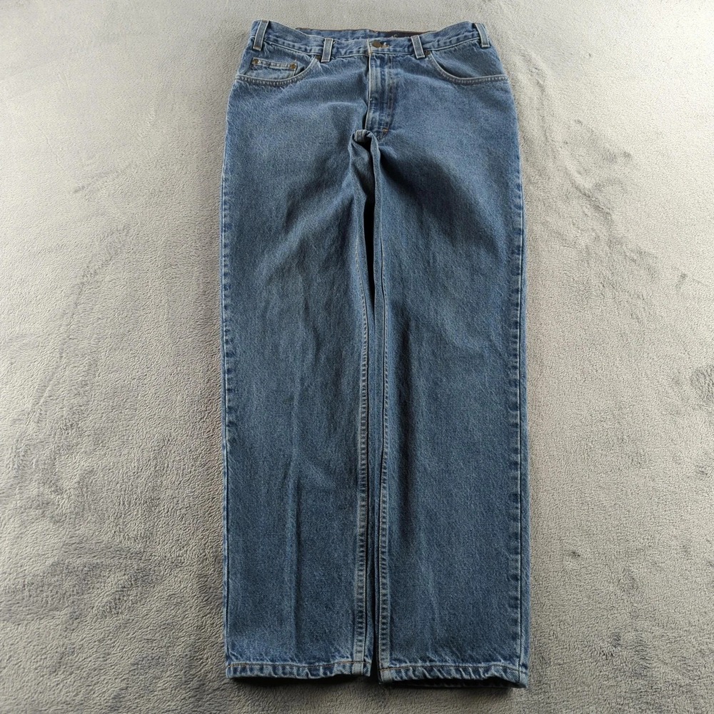 Vintage Eddie Bauer Jeans 35x32 (Fits 30x31) Blue Light‎ Wash Straight USA 90s